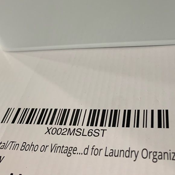 New-White Farmhouse Laundry Canister with Scoop - Picture 16 of 16